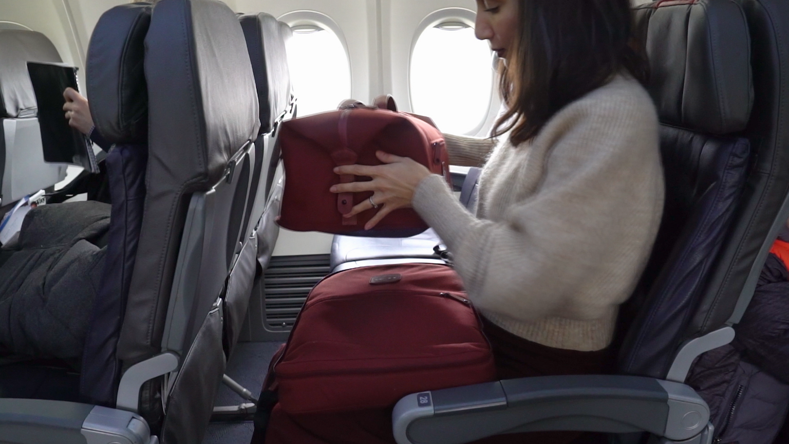 Zip the Pro and Weekender Duffle apart one you're on the airplane