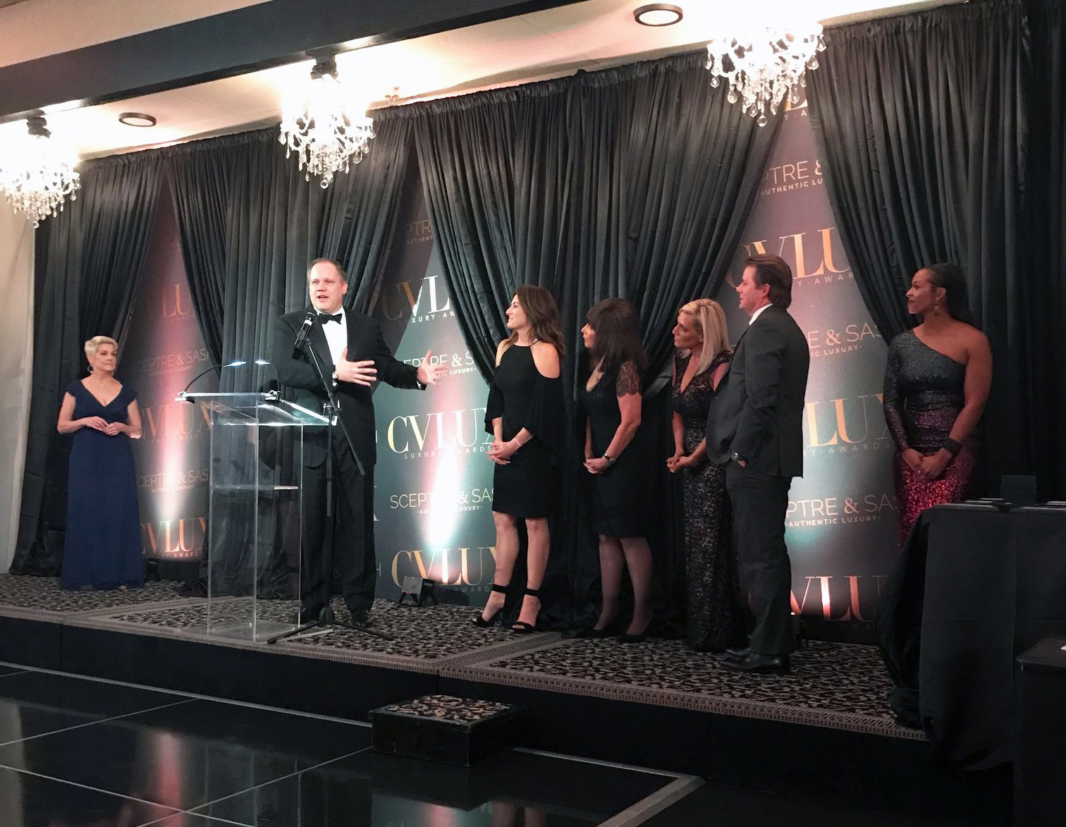 The McCaffrey Homes team received CVLUX’s coveted Diamond Awards, presented to five businesses and individuals who have given back to the community through charitable contributions.
