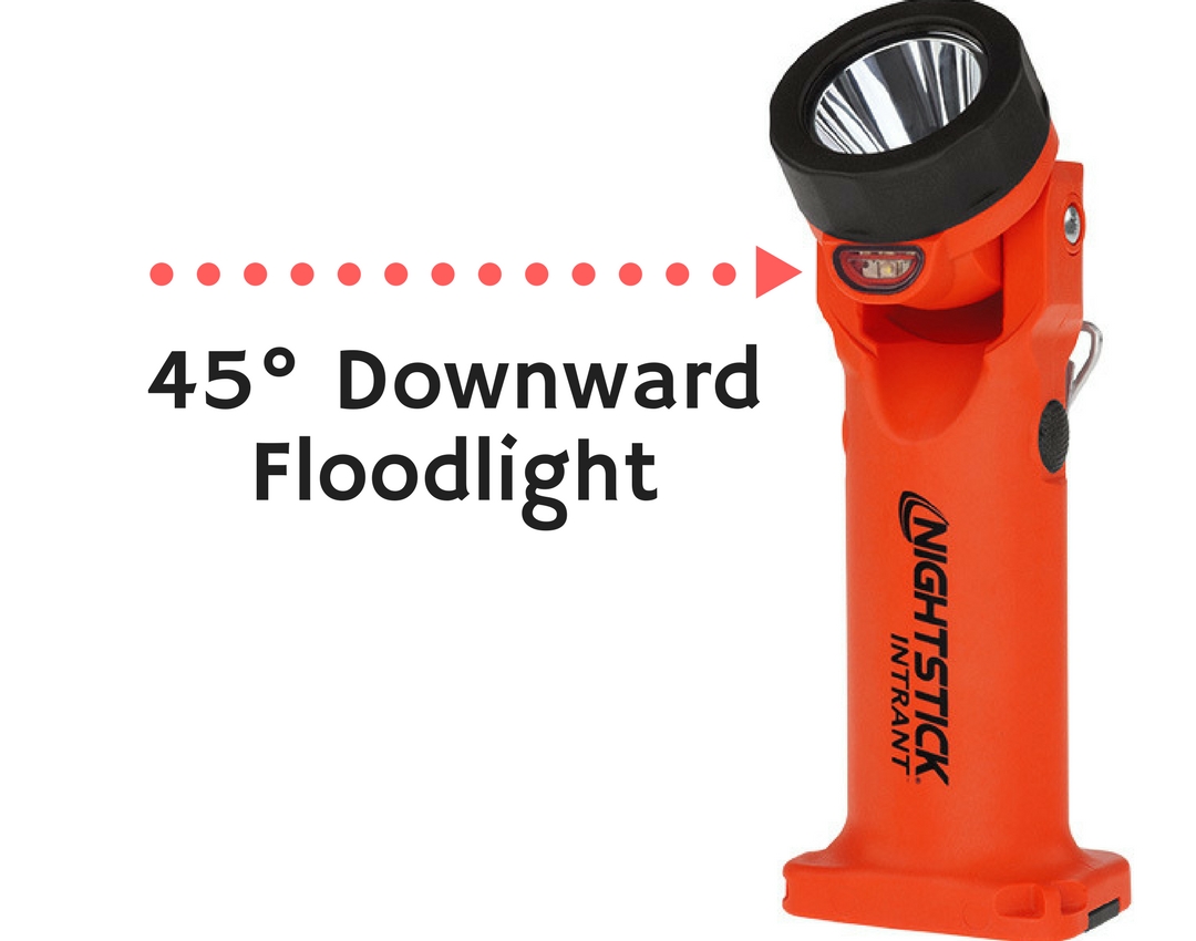 Innovative 45 degree independent floodlight