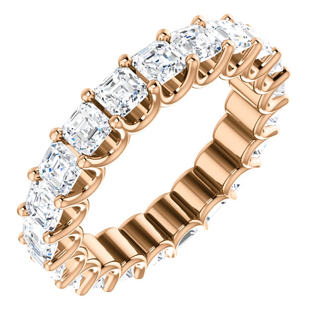 Eternal-Love Eternity Bands in Rose Gold