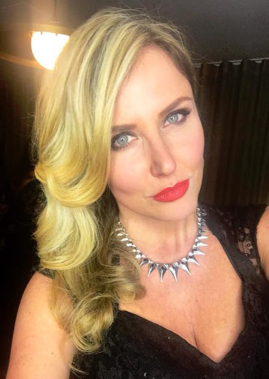 Model and Actress Nancy Sorrell and Midnight necklace
