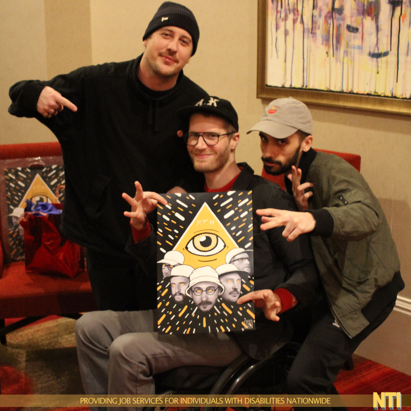 Design Artist Damian Santamaria presents Eric Howk and Zach Carothers of Portugal. The Man with a band inspired lithograph.