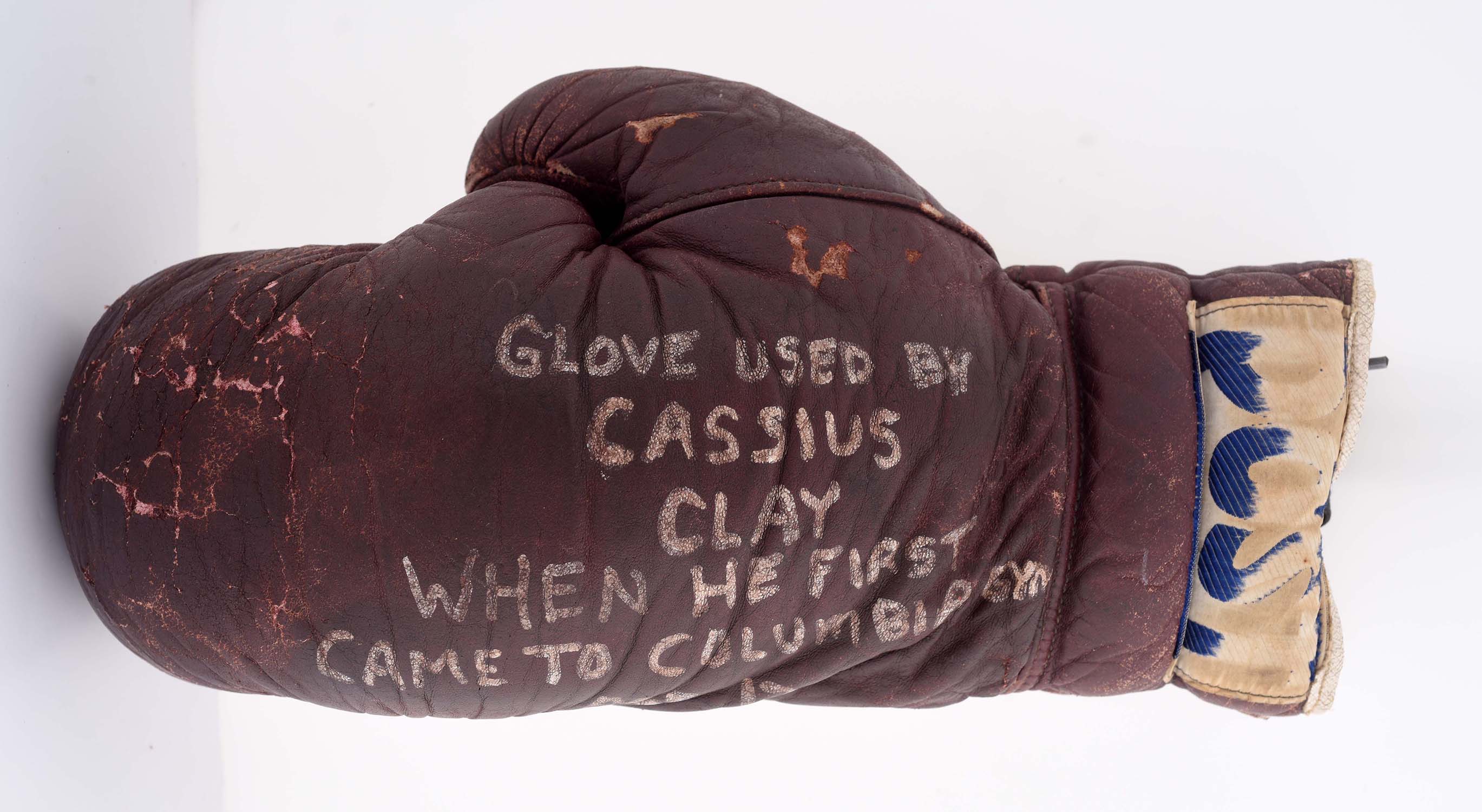 1954 Cassius Clay Earliest Known Boxing Glove, estimated at $10,000-20,000.