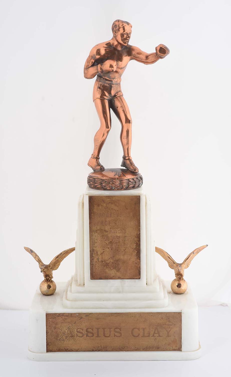 Cassius Clay Louisville Golden Gloves & WAVE TV Future Star Award 1956, estimated at $5,000-10,000.