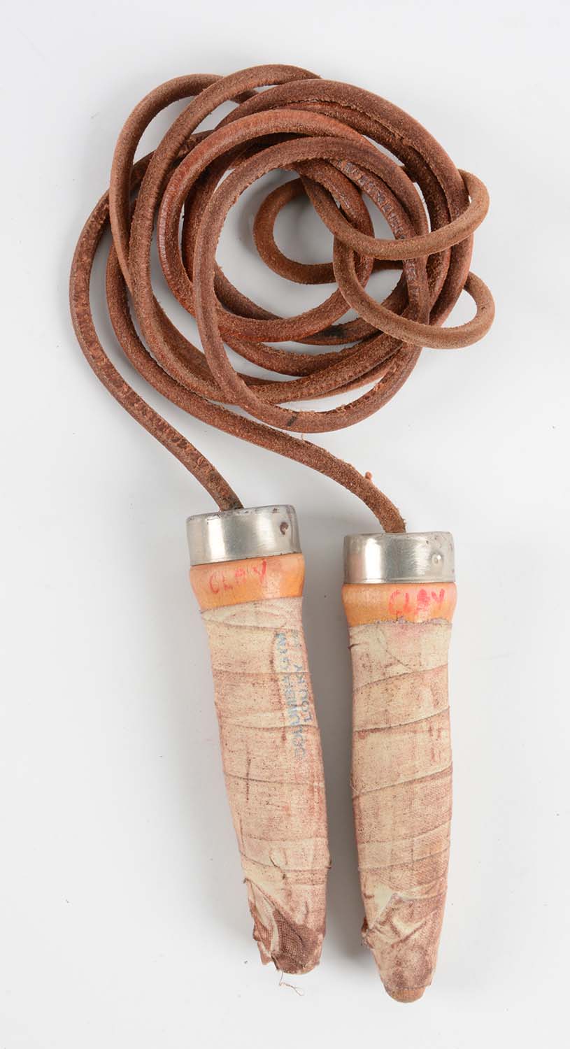 Cassius Clay Columbia Gym Used Jump Rope, estimated at $2,000-4,000.