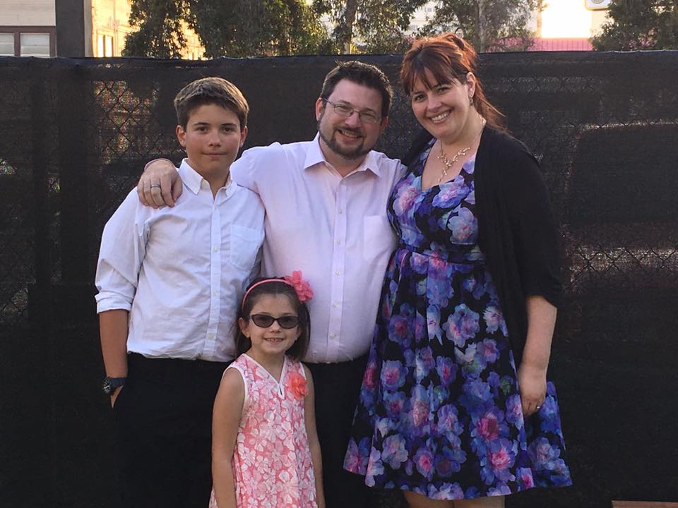STEMtrunk CEO Aaron Watkins with family
