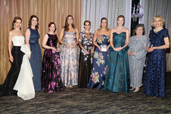 New York Junior League (NYJL) President Suzanne E. Manning and 2018 Winter Ball Mistress of Ceremonies Jean Shafiroff present the NYJL Outstanding Sustainer Award to Nancy Houghton and Wendy Wade, and the NYJL Outstanding Volunteer Award to Mary Catherine Burdine, Katie Cook, Nicole Ferrin, Elizabeth Fabsits Pavone, and Kim Essency Pillari during the 66th Annual New York Junior League Winter Ball on Saturday, March 3, at the Pierre Hotel in New York City.