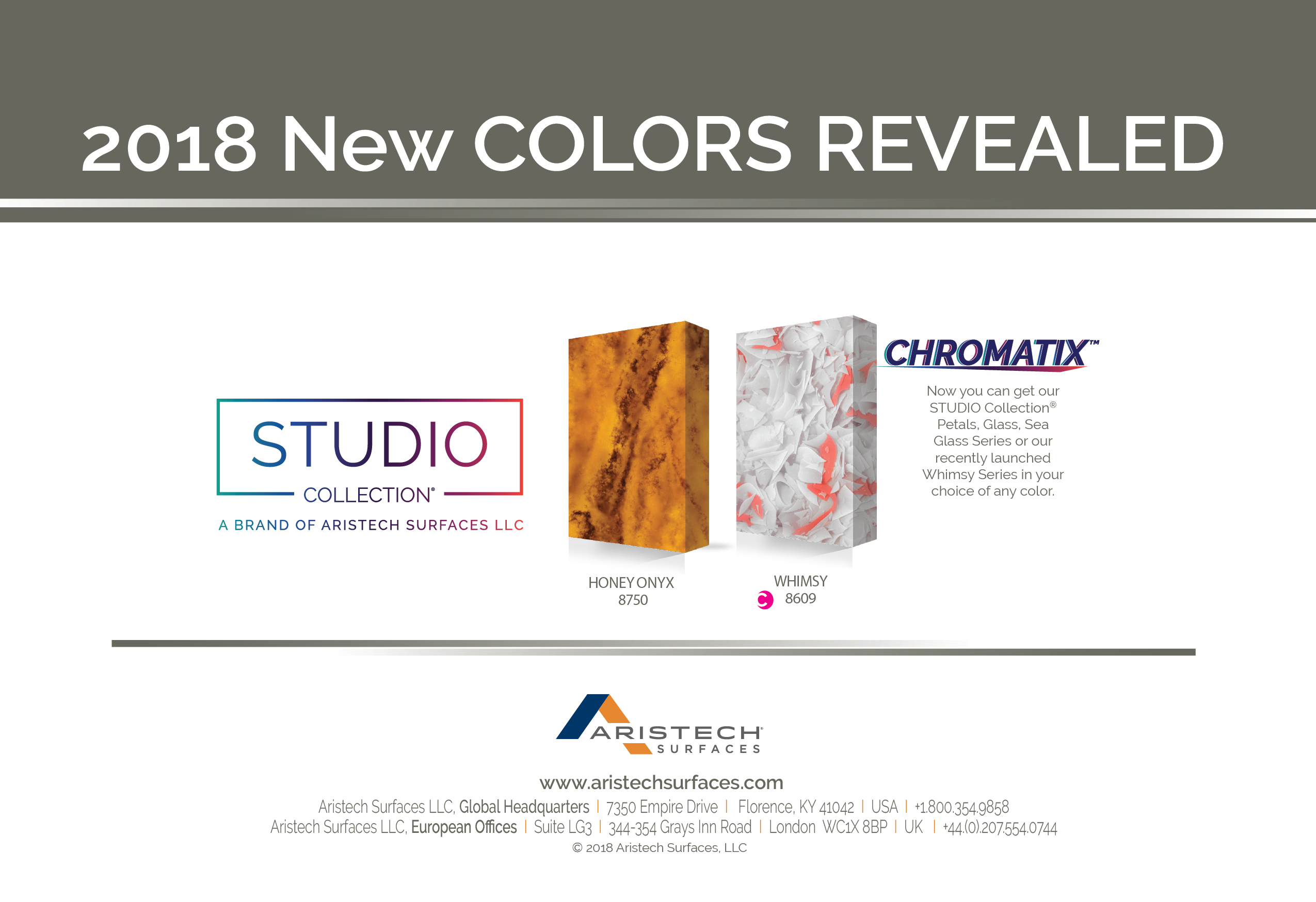 STUDIO Collection® New Colors for 2018
