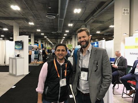 Chief Operating Officer Imran Ahmad (l) and Director of Product Ryan Nvaratil (r) enjoying their time at the 2018 HIMSS Convention