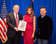 President Trump With the First Lady Melania and John Mappin