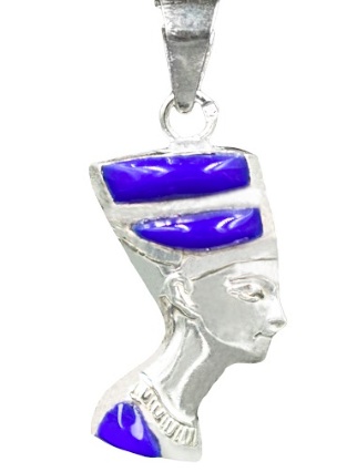 Dark Blue Nefertiti Pendant