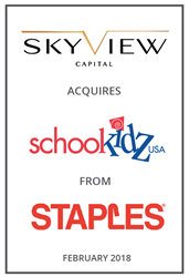 Skyview Capital Acquires SchoolKidz.com from Staples, Inc.