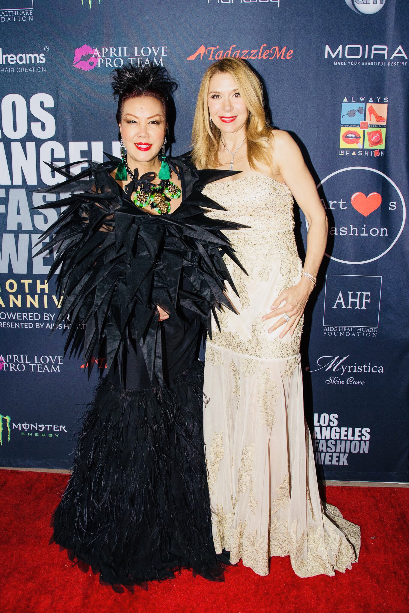 Sue Wong with Actress Jacqueline Murphy      Photo by Sheri Determan