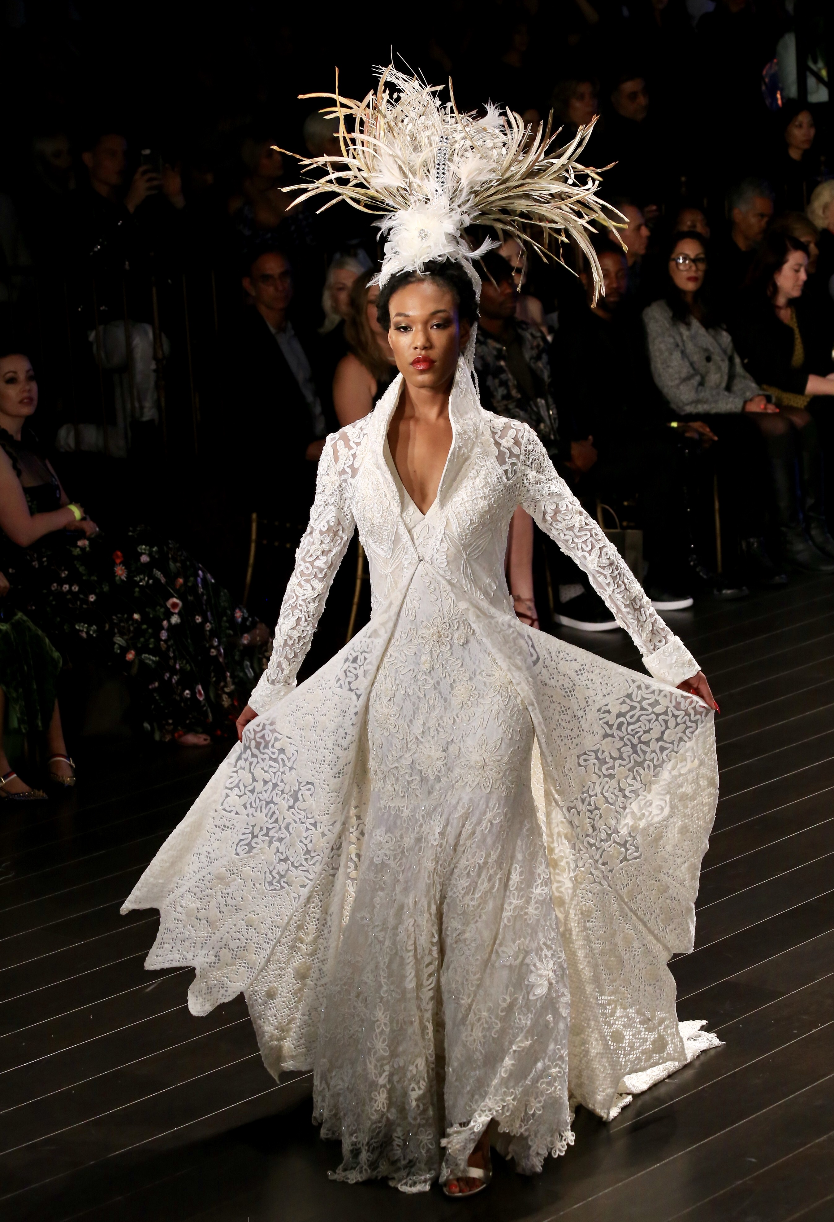 Jazzika Dunn wears Edwardian Wedding Ensemble.  Photo by Bob Delgadillo