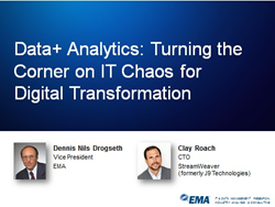 Data + Analytics: Turning the Corner on IT Chaos for Digital Transformation