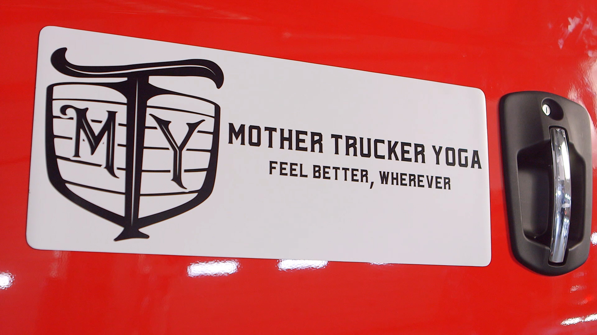 Mother Trucker Yoga Door Logo