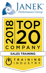 Training Industry Selects Janek Performance Group To Its 2018 Sales Training Top 20 List