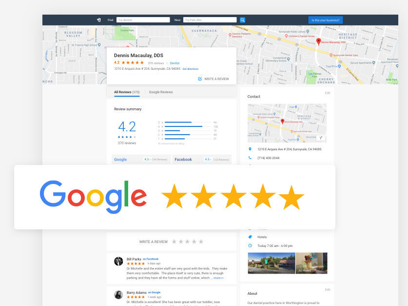 BirdEye enhances business profiles with authentic Google reviews