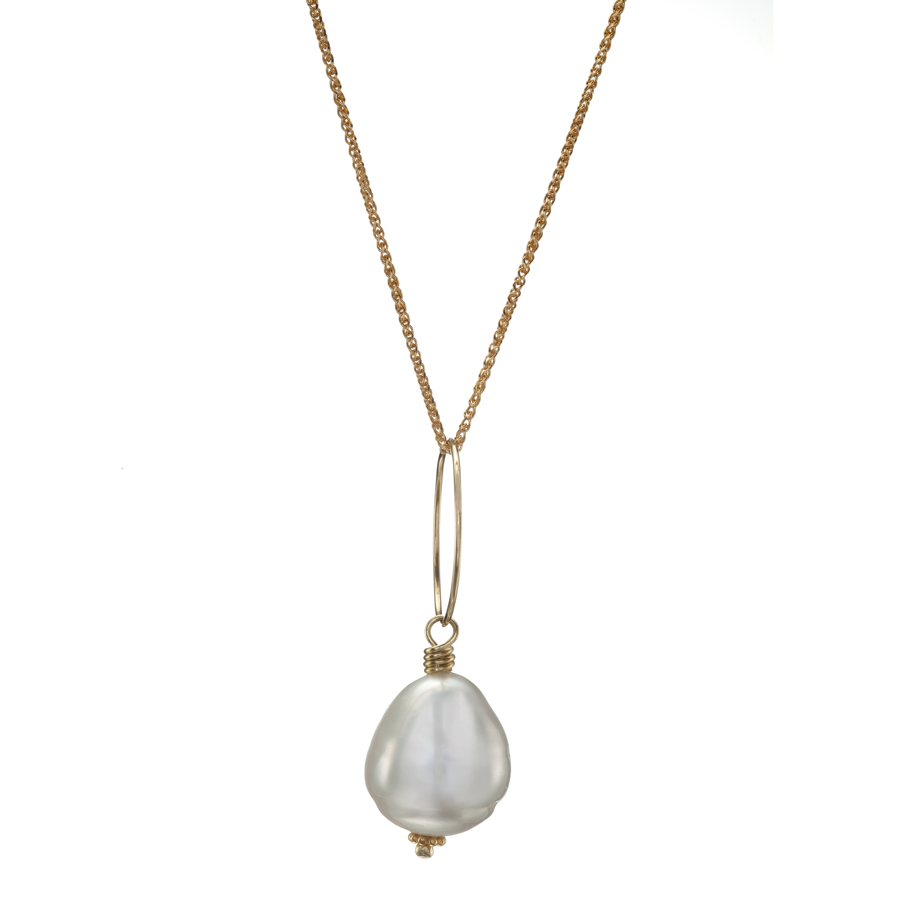 South Sea Pearl Necklace in 18K Yellow Gold, by Christina Malle