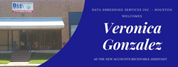 Data Shredding Services welcomes Veronica Gonzalez as new Accounts Receivables Assistant