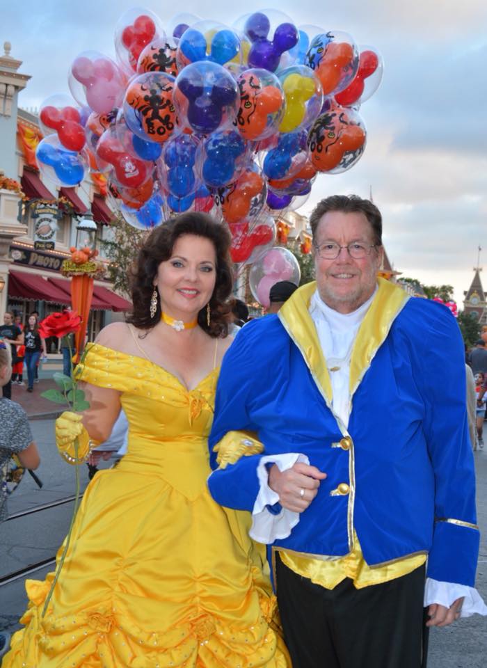 A fun day on Halloween at Disneyland - The Beauty and the Beast.