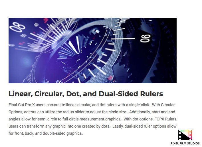 Pixel Film Studios - FCPX Rulers - FCPX Plugins