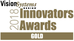 Vision Systems Design Innovators Gold Award 2018