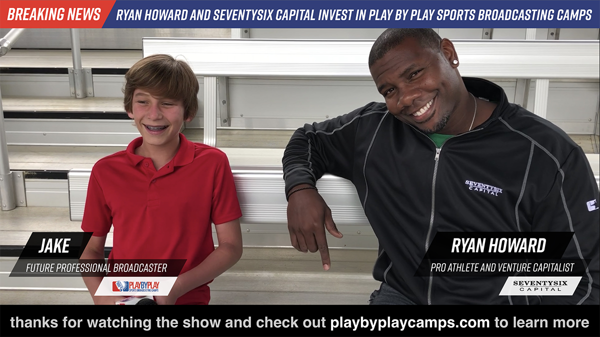 Ryan Howard's video announcement with Play by Play Sports Broadcasting Camps