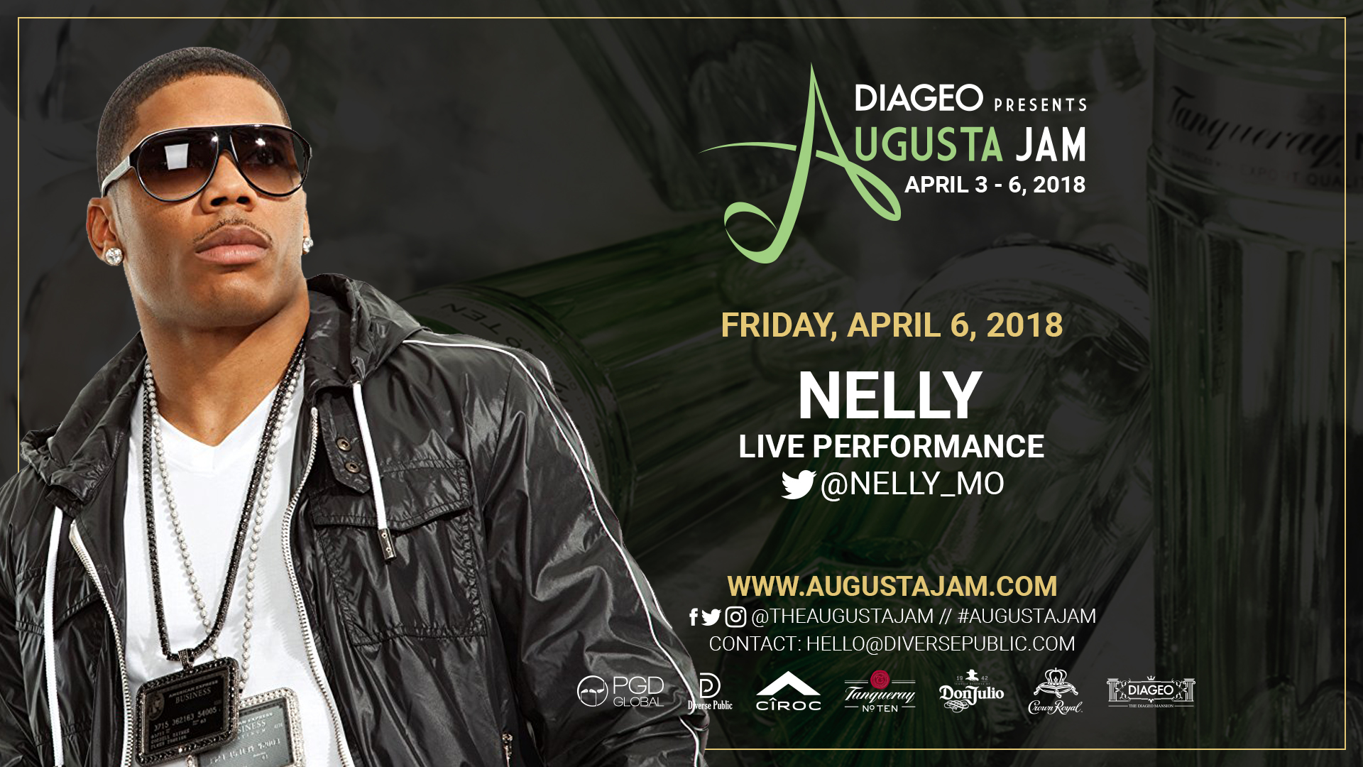 Nelly to perform at 2018 Augusta Jam