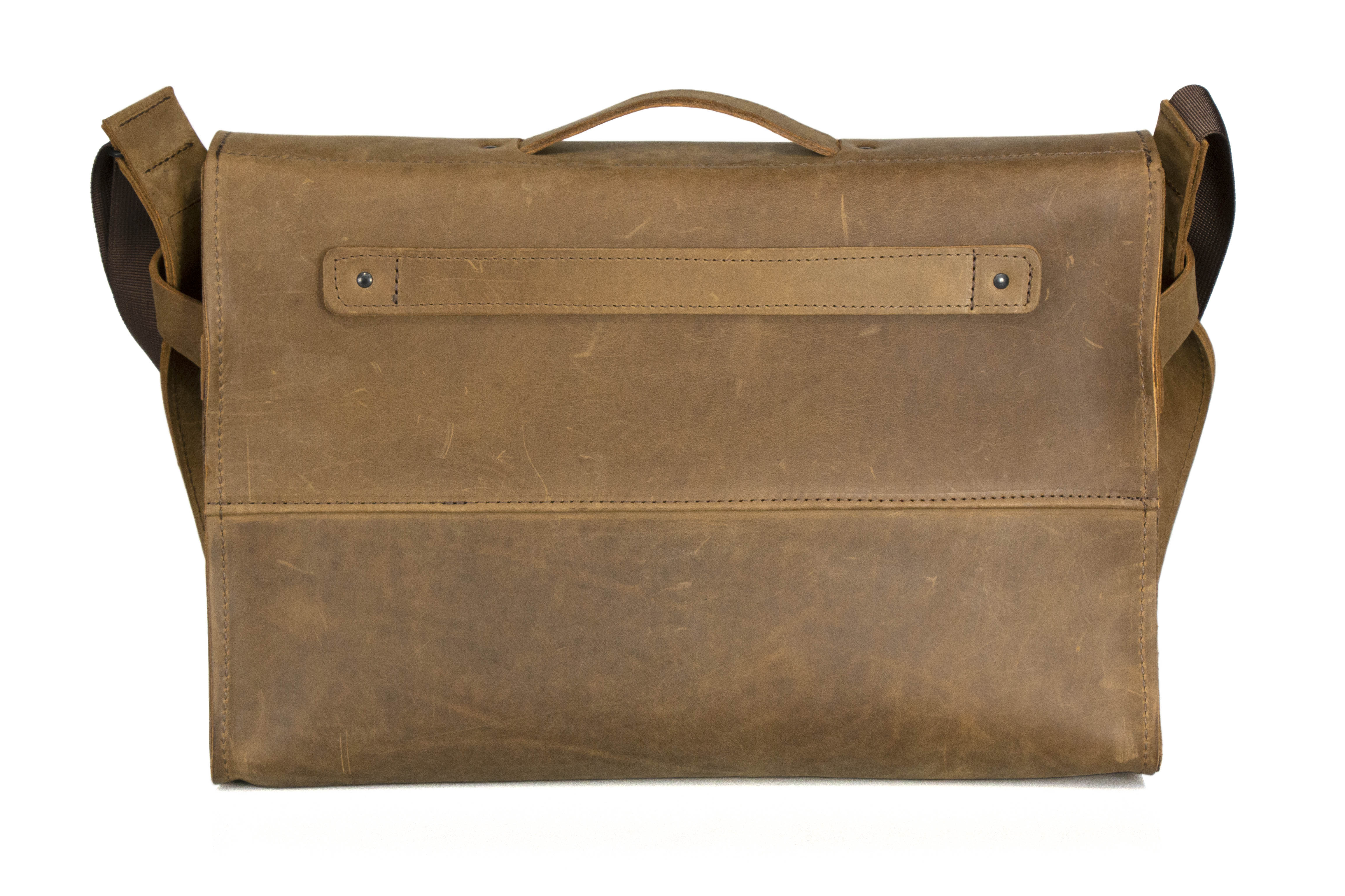 The Rough Rider Leather Laptop Messenger