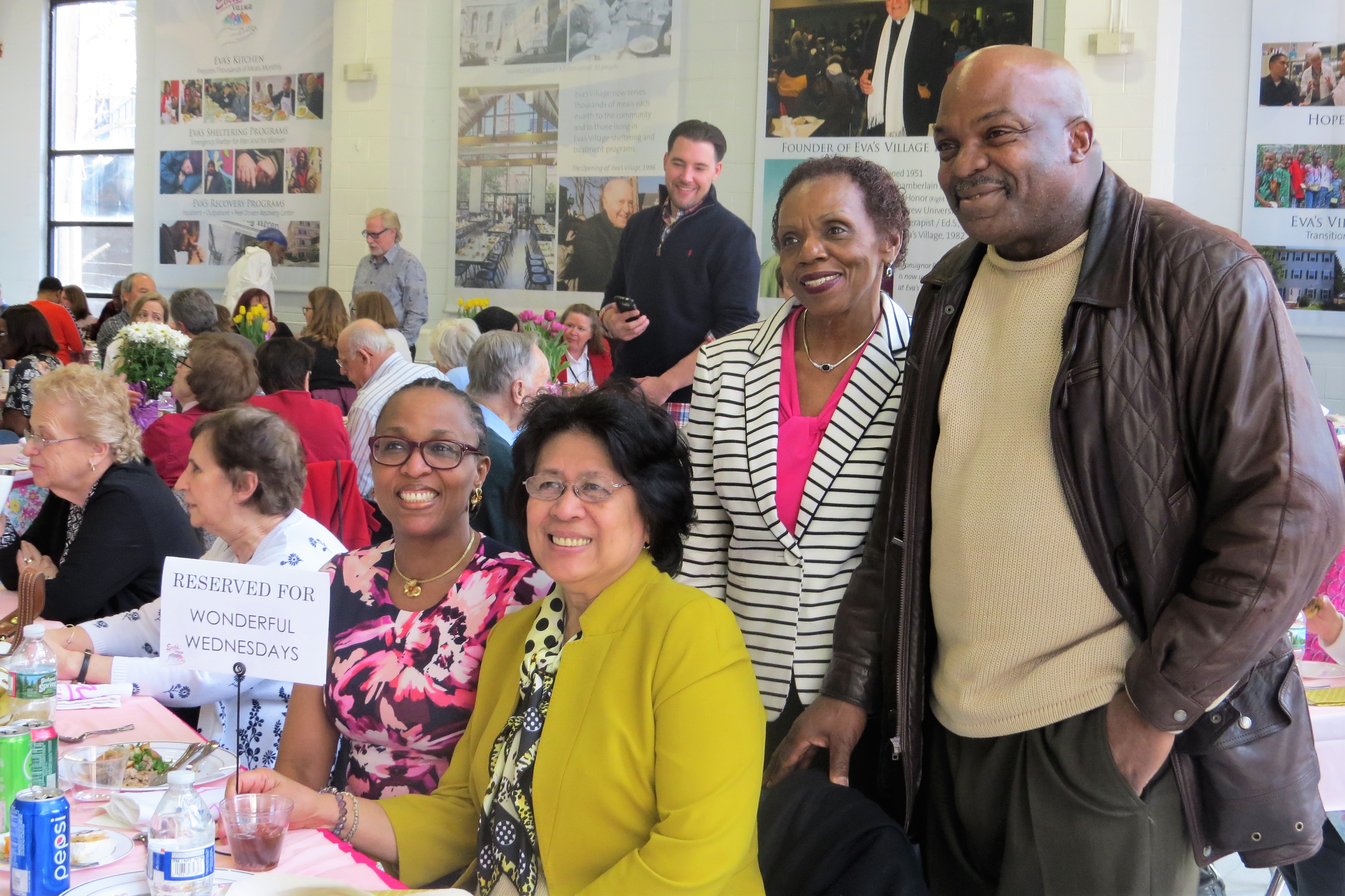More than 120 guests filled Eva’s Community Kitchen for a celebration honoring volunteers on Sunday, April 8.