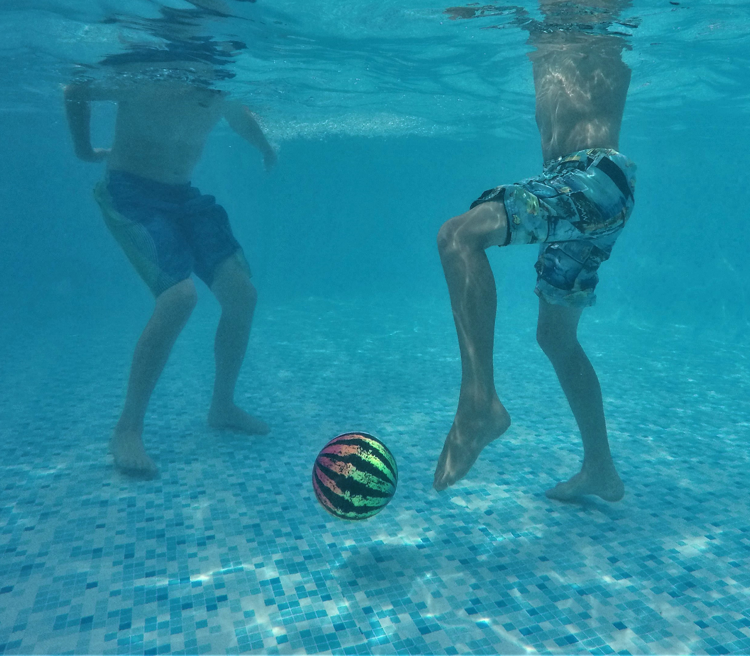 Play soccer under water