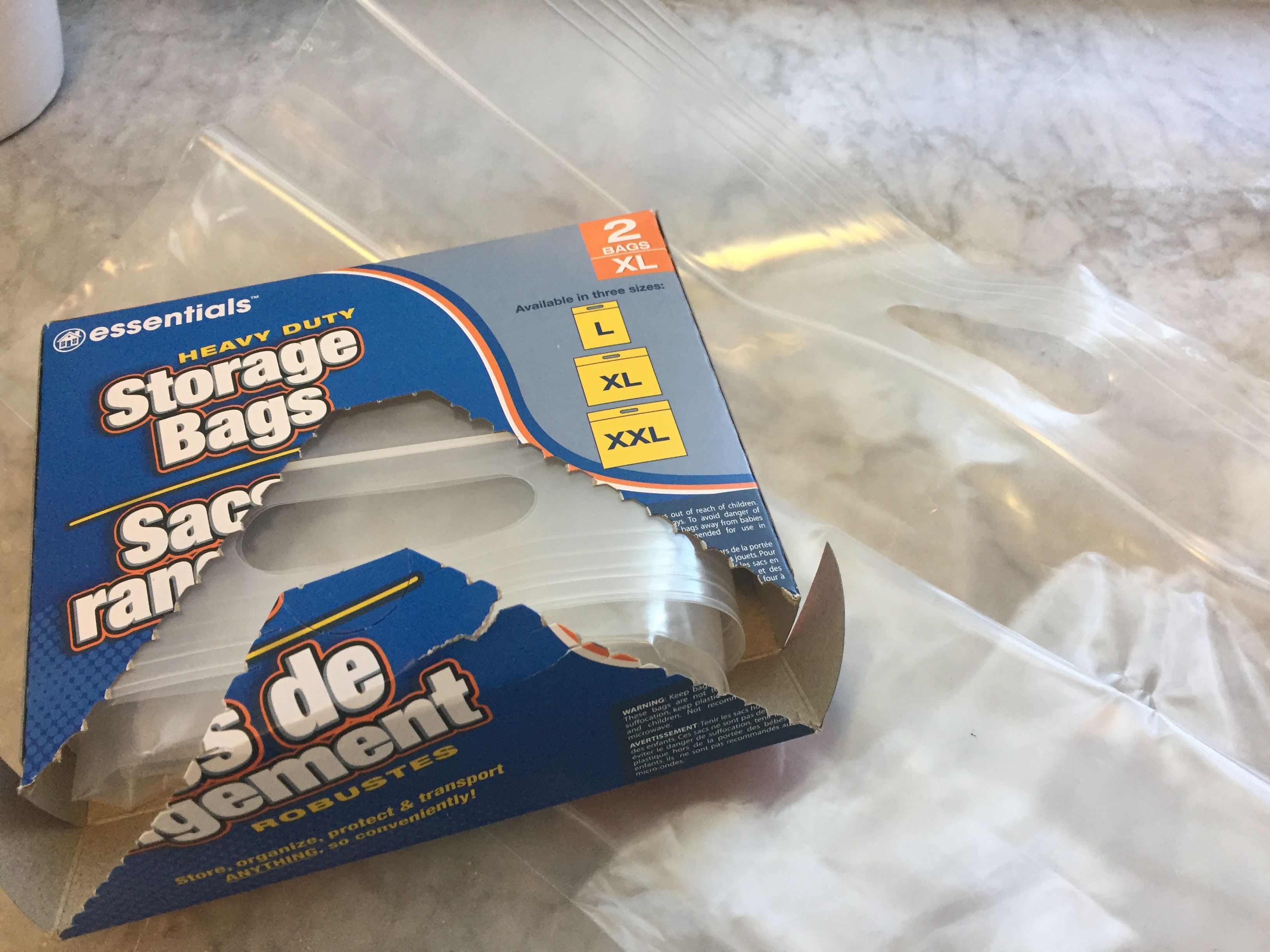 Plastic storage bags
