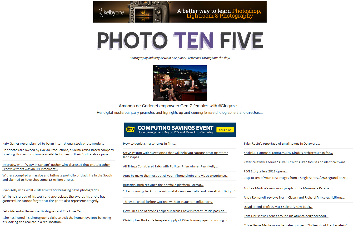 Photo Ten Five Home Page