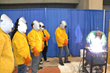 High school students from Poughkeepsie, N.Y., witness a welding demonstration by Pete Marcyan of Ornamental Ironworkers Local 580. Marcyan is an instructor in the Union’s apprenticeship program.
