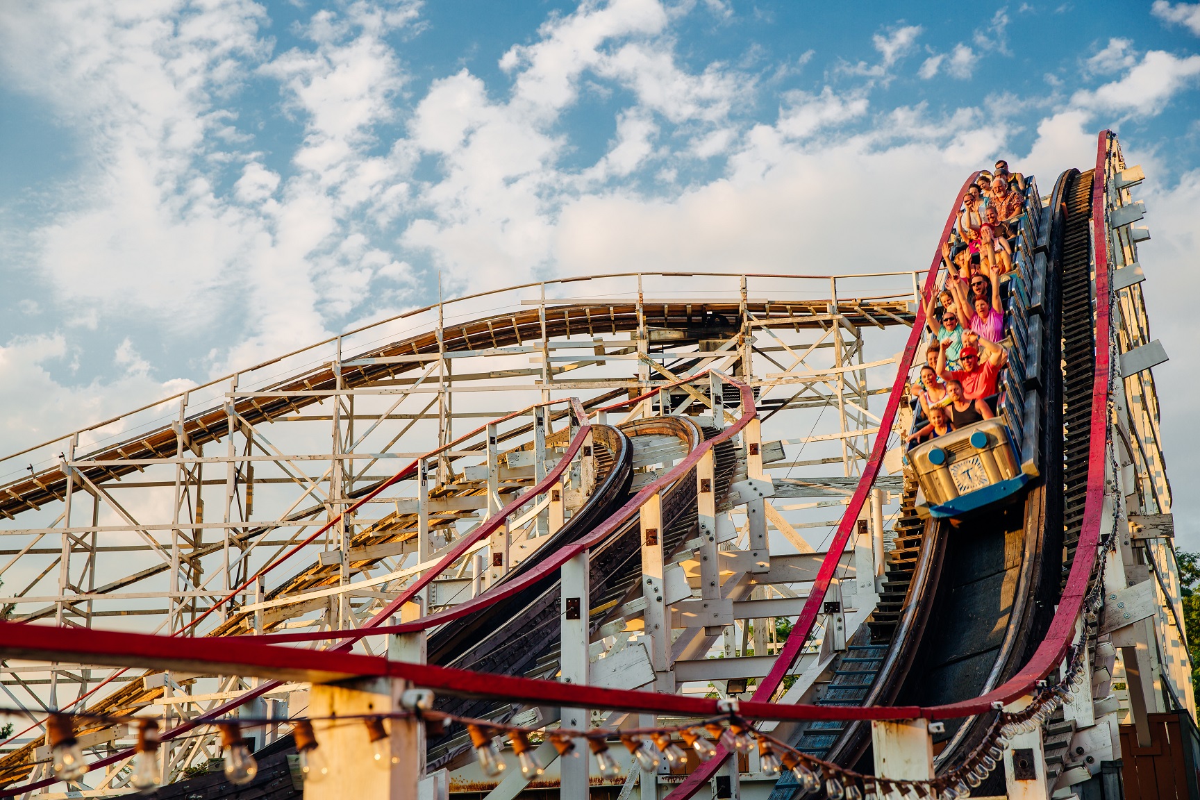 Kennywood's landmark Thunderbolt roller coaster marks its 50th year of thrilling riders in 2018.