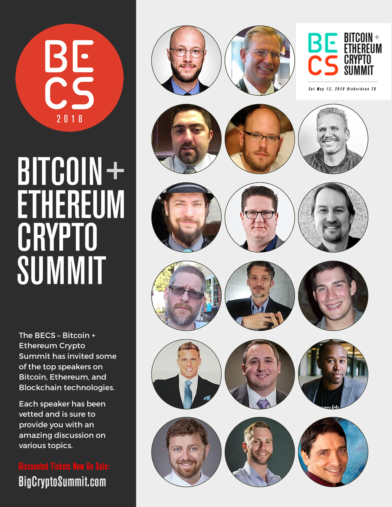 BECS Speaker List BTC ETH Crypto Summit