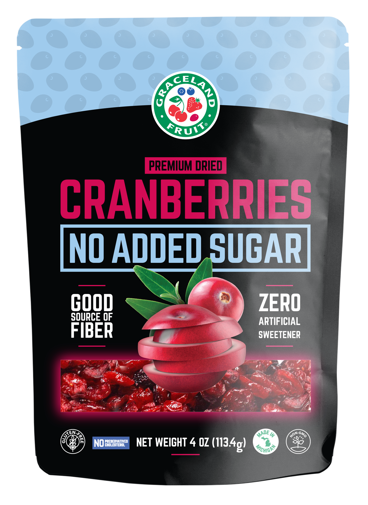 Graceland Fruit No Added Sugar Dried Cranberries