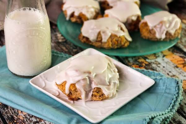 Glazed Cinnamon Drop Biscuits