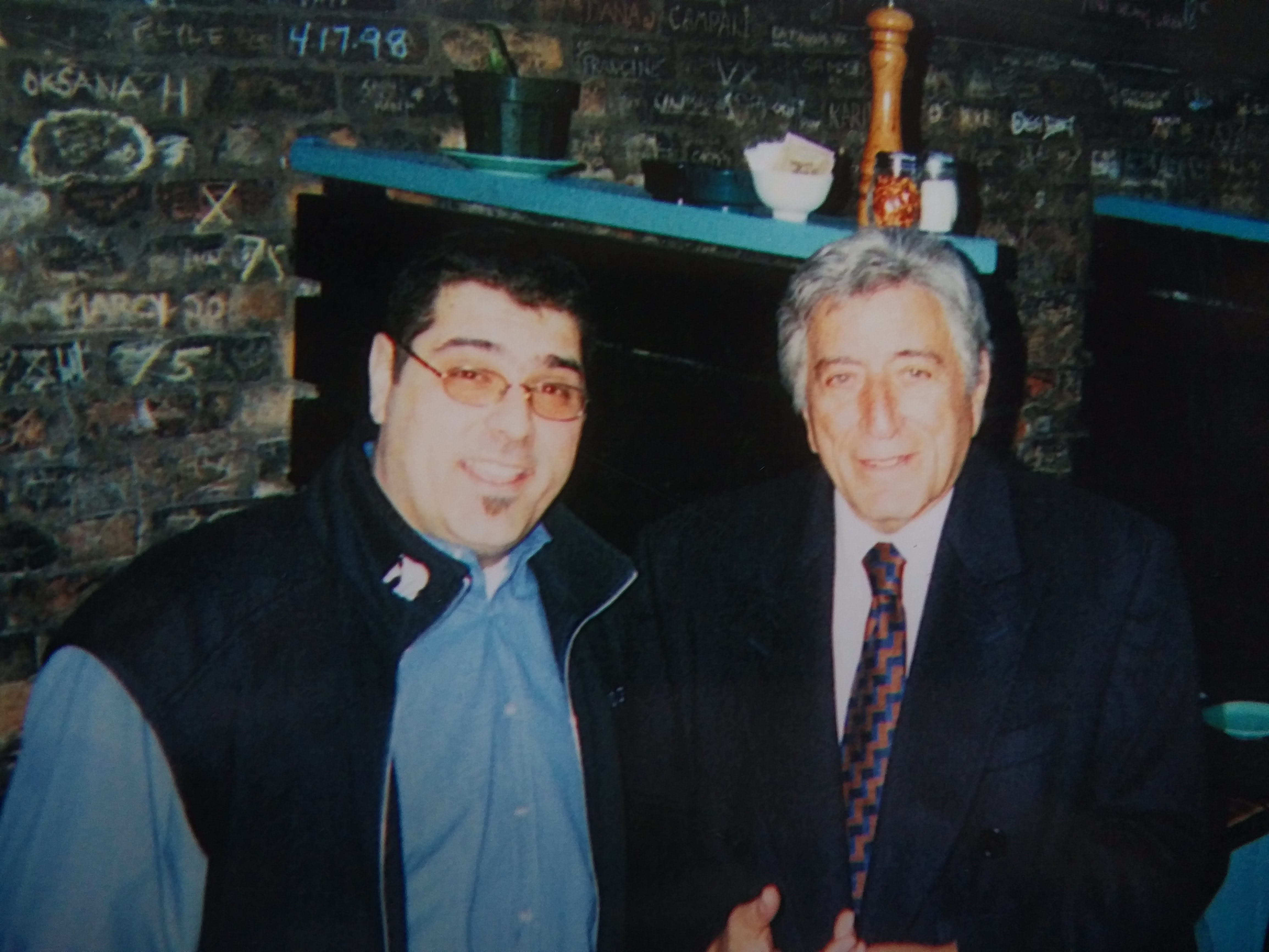 Co-owner John Carbone with Tony Bennett