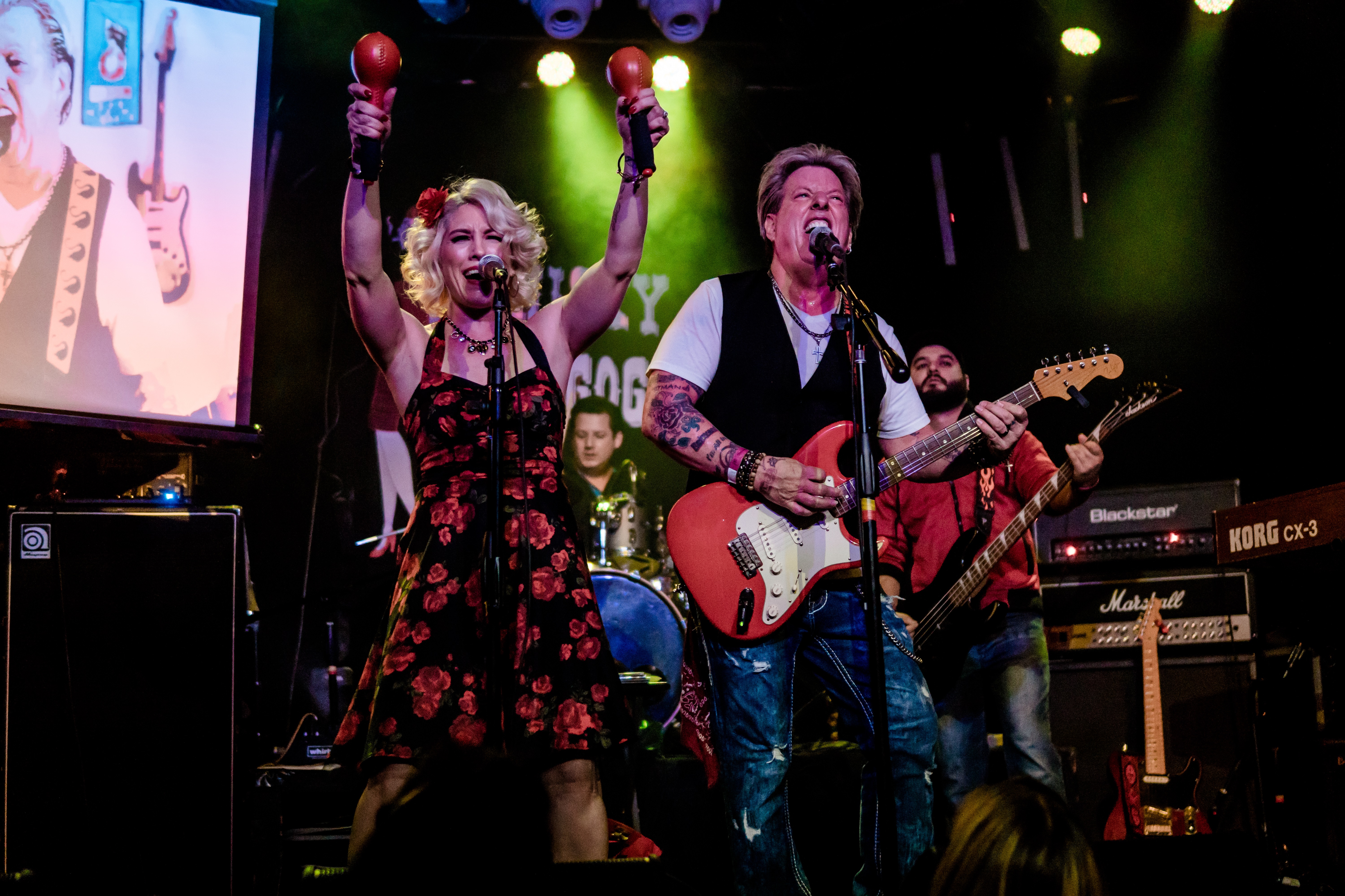 Angie and Joe Finley, co-founders of "The Swansons" Performance at The Whisky a Go Go West Hollywood February 2018