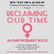 The Professional Conservatory of Musical Theatre at the New York Film Academy (PCMT at NYFA) presents an original musical performance Reclaiming Our Time: An Empowerment Revue, from May 4-6, 2018.