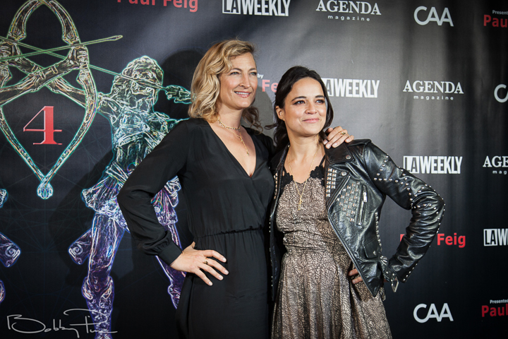 Zoe Bell and Michell Rodriguez  arrive at the Artemis Awards Gala 2018 (Photos: Faye Sadou)