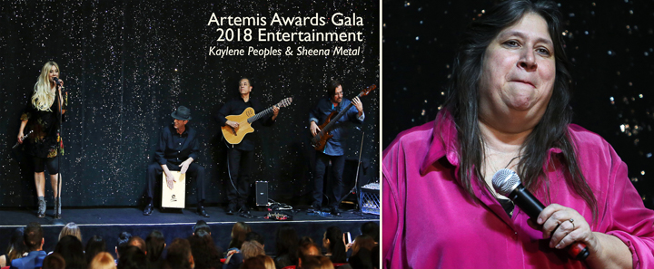 Kaylene Peoples and Sheena Metal Perform at the Artemis Awards Gala 2018 (Photos: Faye Sadou)