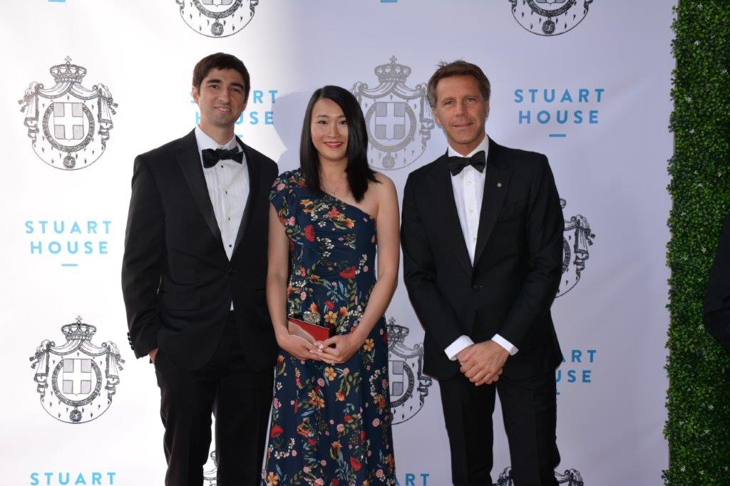 Pierce McClory and June Su-McClory with HRH Prince Emanuele Filberto of Savoy