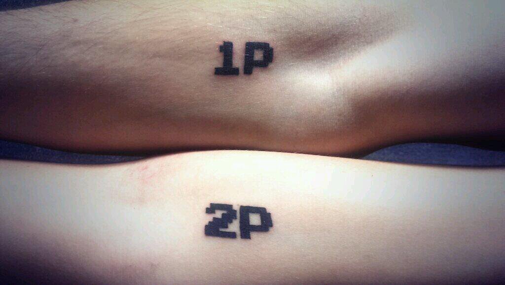 Matching Player 1 and Player 2 Tattoos