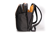 Pro Backpack — two main compartments: one for a mobile office, one for everything else