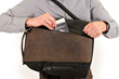 Pro Backpack — discreet pocket accessible by swinging bag off one shoulder