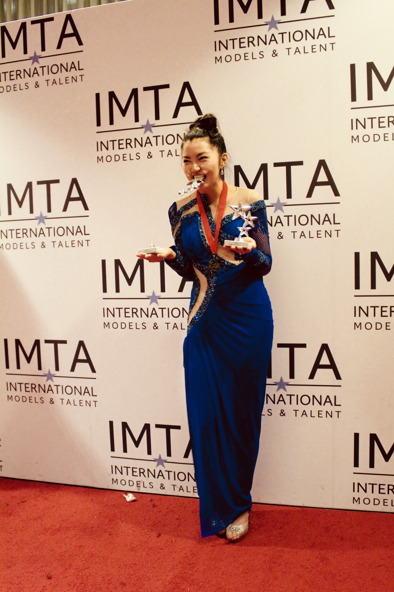 Jolie Chi on the INTA Red Carpet