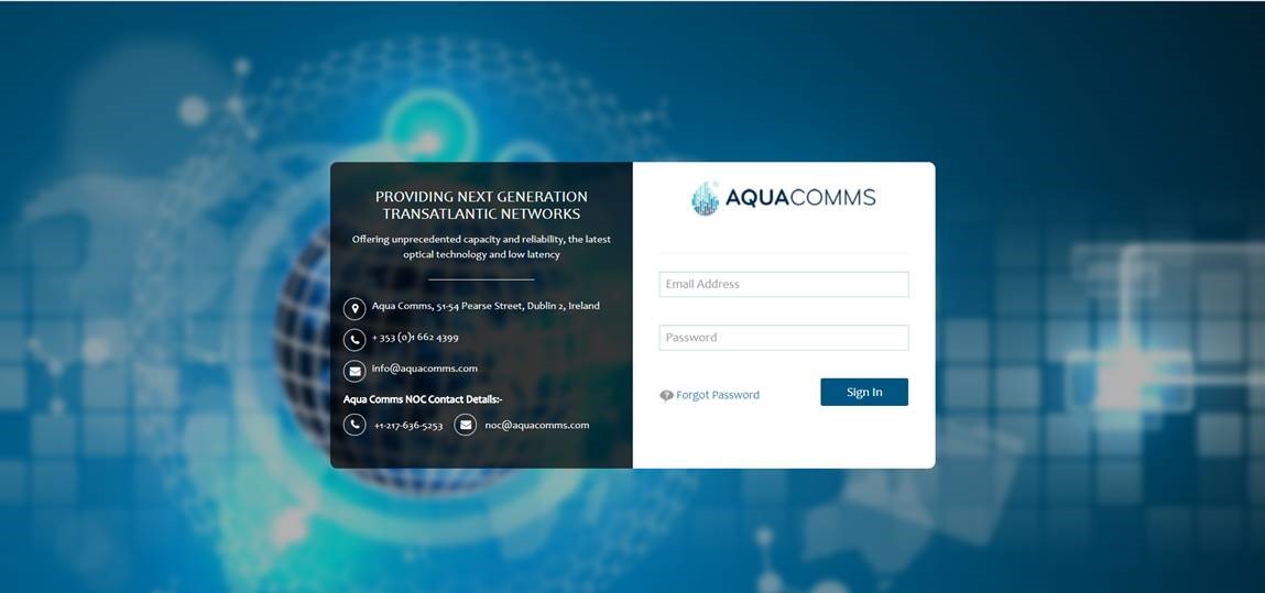 Aqua Comms Portal